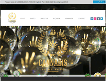 Tablet Screenshot of cannabisbusinessawards.com